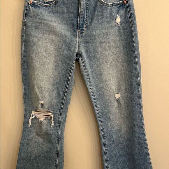 GAP Flare Wide Leg Distressed Jeans - Picture 1 of 4
